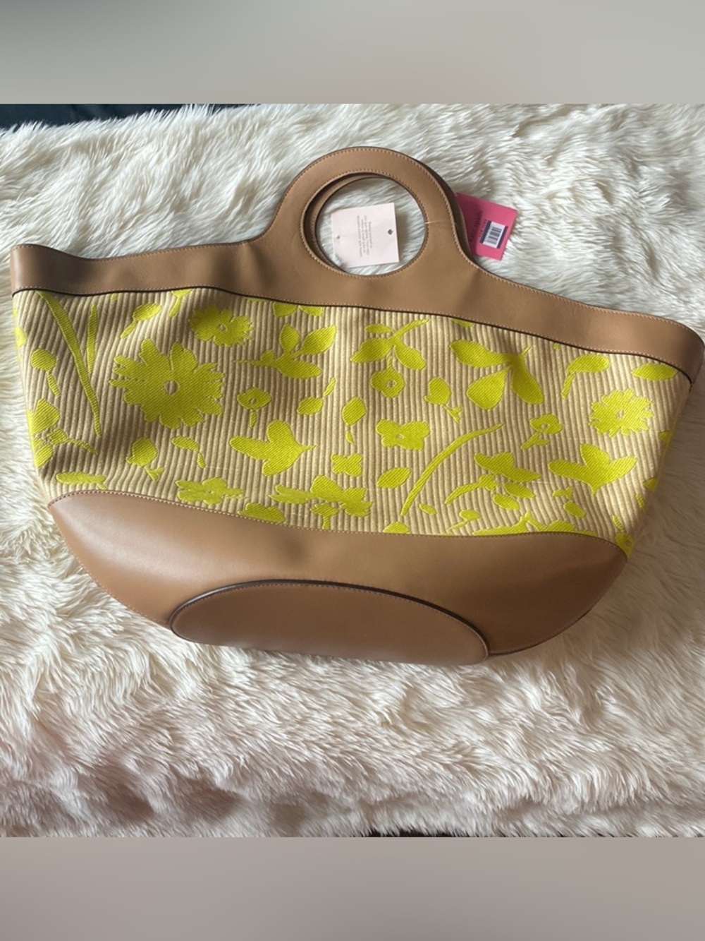 Kate Spade Summerton Straw Large Tote NWT